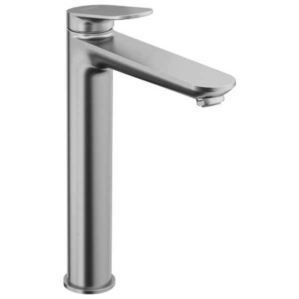 Duravit Wave XL Size Single Lever Basin Mixer   Brushed Stainless Steel
