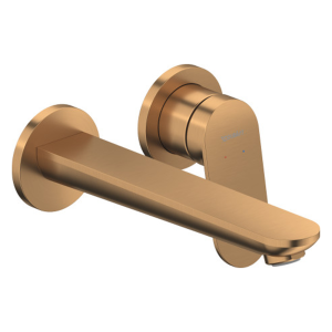 Duravit Wave Wall Mounted Single Lever Basin Mixer   Brushed Bronze