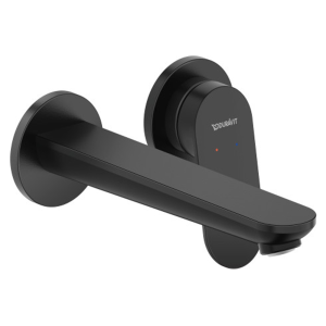 Duravit Wave Wall Mounted Single Lever Basin Mixer   Matt Black