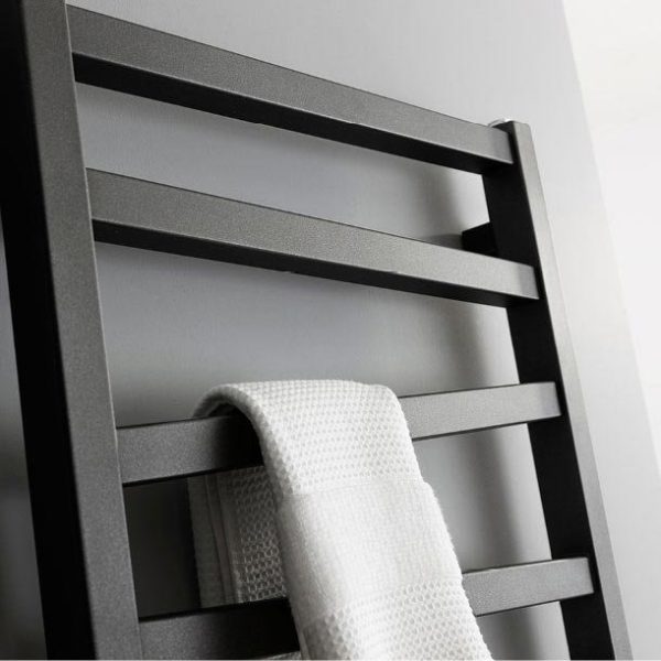 Crosswater Wedge Towel Rail   500 x 1096mm   Metallic Black Matte - Image 2
