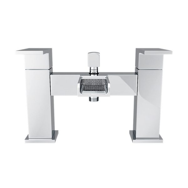 Monza Waterfall Bath Shower Mixer Taps + Shower Kit - Image 4