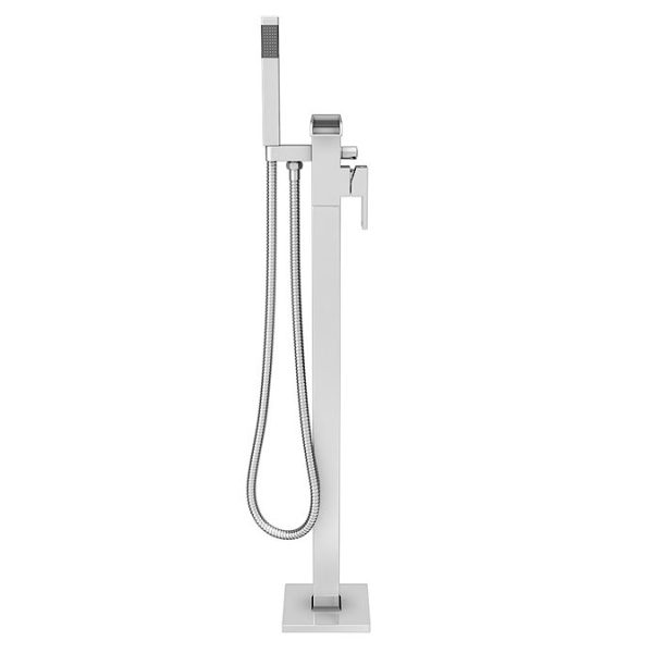 Monza Waterfall Floor Mounted Freestanding Bath Shower Mixer   Chrome - Image 5