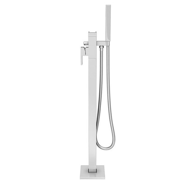 Monza Waterfall Floor Mounted Freestanding Bath Shower Mixer   Chrome - Image 2