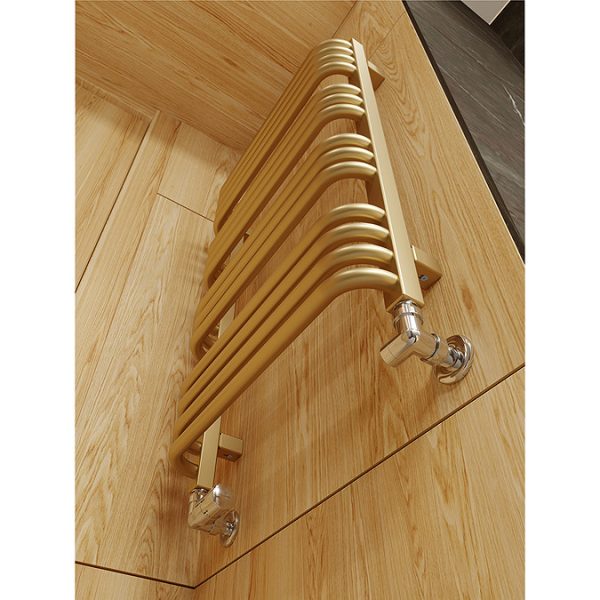 Terma Alex H760 x W500mm Brass Heated Towel Rail - Image 7