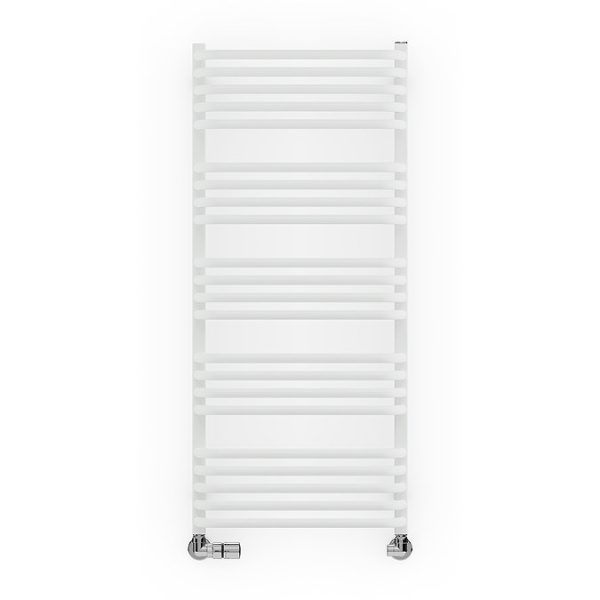Terma Alex H1140 x W500mm White Heated Towel Rail - Image 3