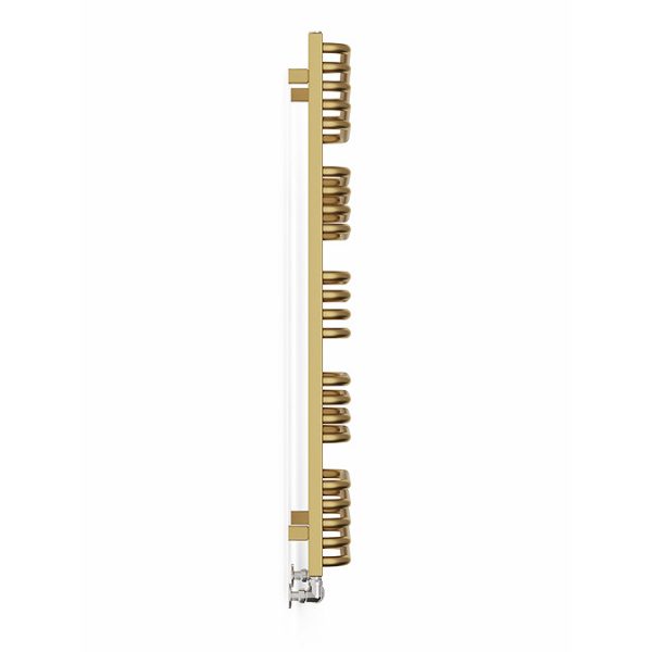 Terma Alex H1140 x W500mm Brass Heated Towel Rail - Image 4