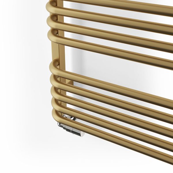 Terma Alex H1580 x W500mm Brass Heated Towel Rail - Image 7