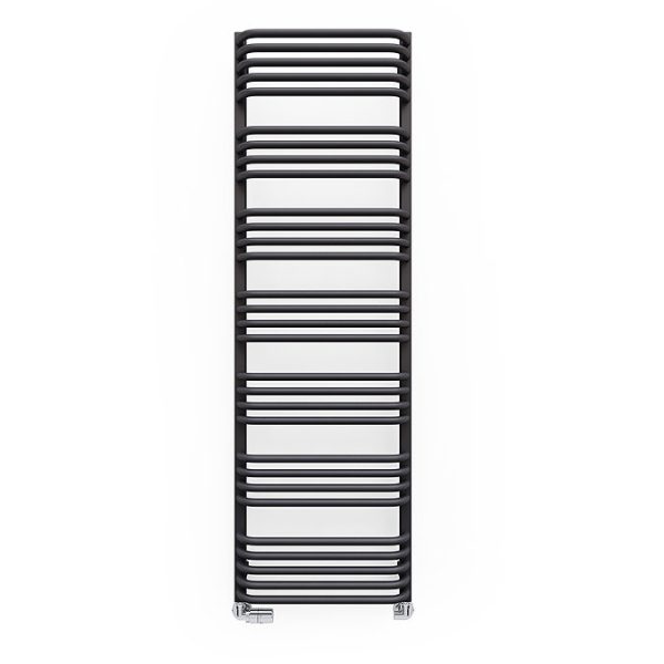 Terma Alex H1580 x W500mm Modern Grey Heated Towel Rail - Image 2