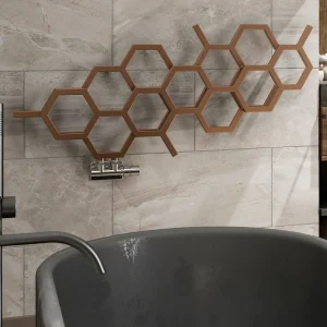 Terma Hex H502 x W1126mm Bright Copper Designer Radiator