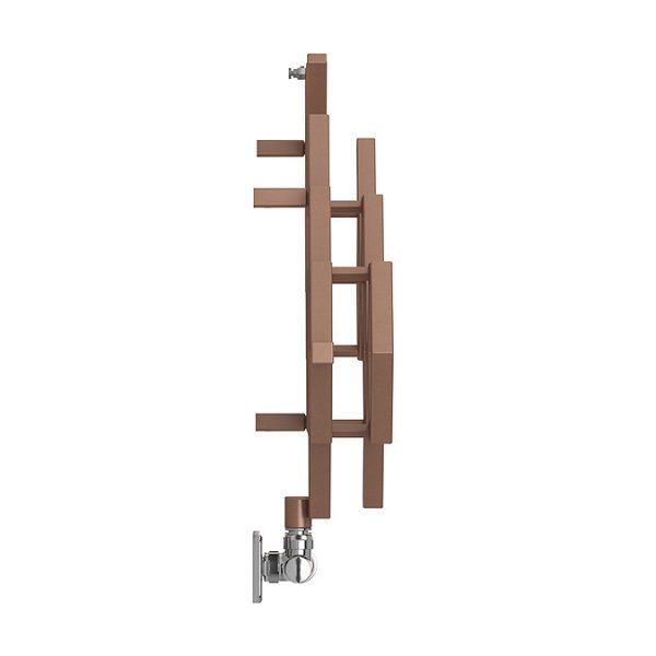 Terma Hex H502 x W1126mm Bright Copper Designer Radiator - Image 5