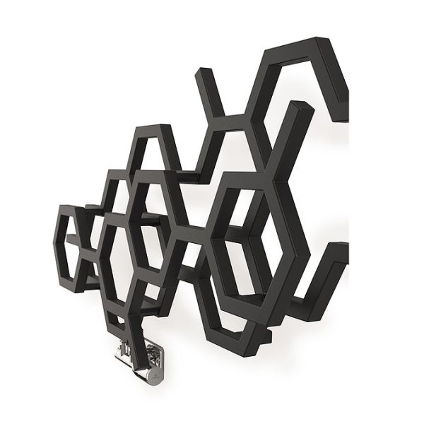 Terma Hex H502 x W1126mm Matt Black Designer Radiator - Image 7