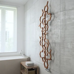 Terma Hex H1700 x W573mm Bright Copper Designer Radiator