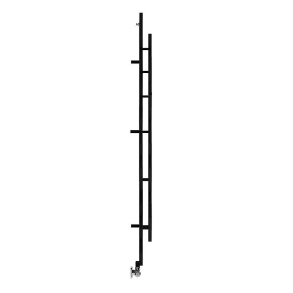 Terma Hex H1700 x W573mm Matt Black Designer Radiator - Image 4