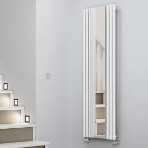 Terma Rolo Mirror H1800 x W590mm White Designer Radiator