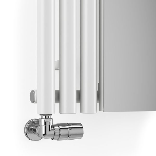 Terma Rolo Mirror H1800 x W590mm White Designer Radiator - Image 5
