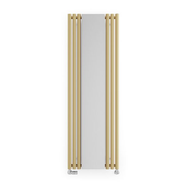 Terma Rolo Mirror H1800 x W590mm Brass Designer Radiator - Image 5