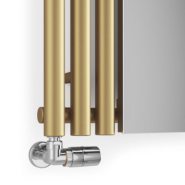 Terma Rolo Mirror H1800 x W590mm Brass Designer Radiator - Image 6