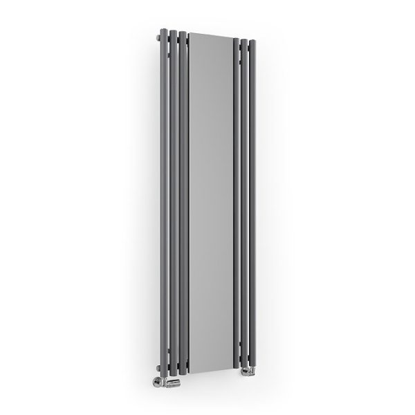 Terma Rolo Mirror H1800 x W590mm Modern Grey Designer Radiator - Image 4