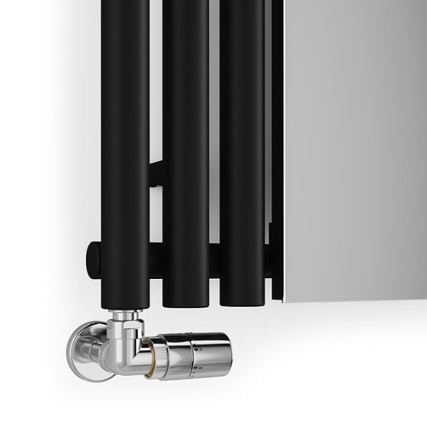 Terma Rolo Mirror H1800 x W590mm Heban Black Designer Radiator - Image 6