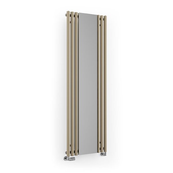 Terma Rolo Mirror H1800 x W590mm Quartz Mocha Designer Radiator - Image 4