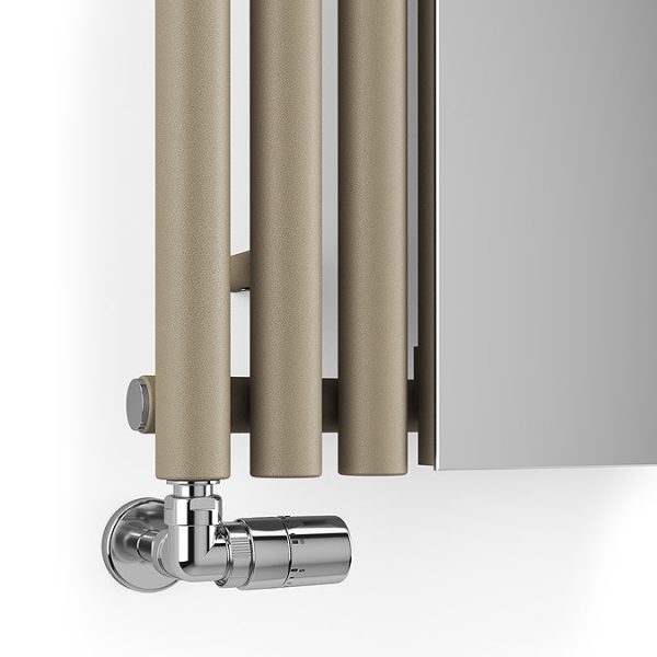 Terma Rolo Mirror H1800 x W590mm Quartz Mocha Designer Radiator - Image 2