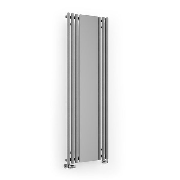 Terma Rolo Mirror H1800 x W590mm Salt & Pepper Designer Radiator - Image 4