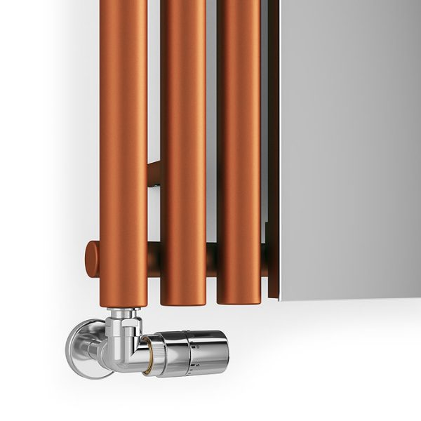 Terma Rolo Mirror H1800 x W590mm True Copper Designer Radiator - Image 6