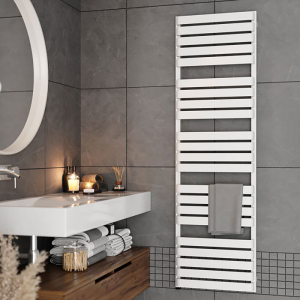 Terma Warp T One Matt White Electric Towel Rail 500 x 1695mm