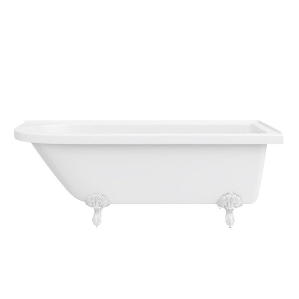 Appleby 1700 Roll Top Shower Bath + White Leg Set - Image 4