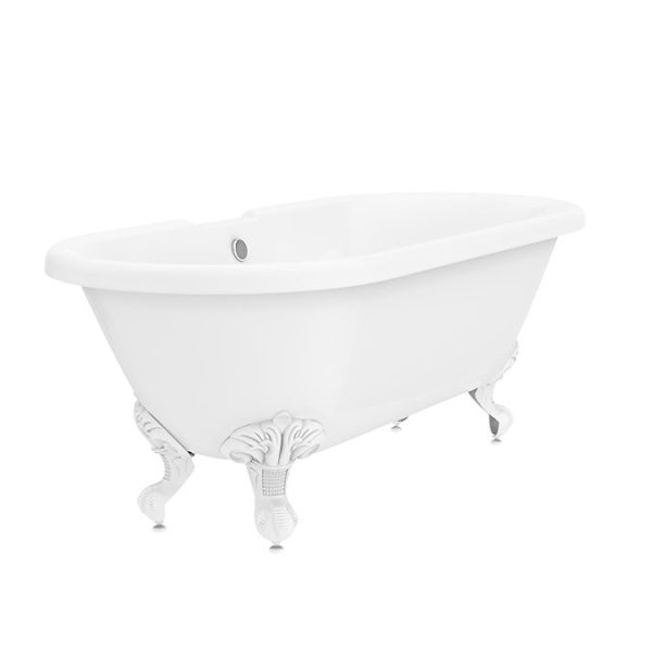 Duke 1795 Traditional Roll Top Bath + White Leg Set - Image 2