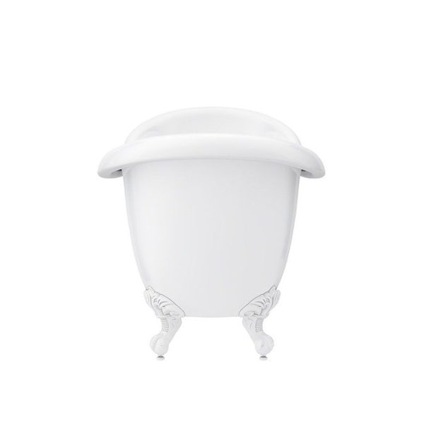 Earl 1750 Double Ended Roll Top Slipper Bath + White Leg Set - Image 5