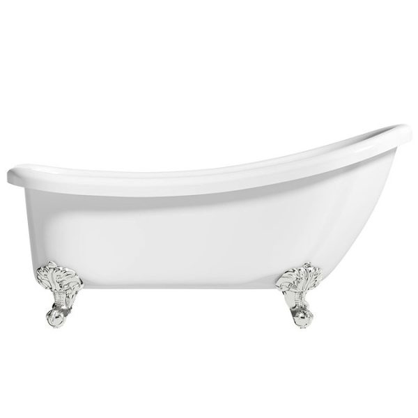 Orchard Winchester 1690 x 705mm Slipper Freestanding Bath with Chrome Feet - Image 4