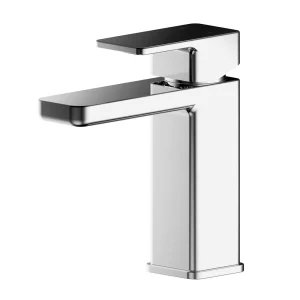 Nuie Windon Chrome Mono Basin Mixer with Push Button Waste