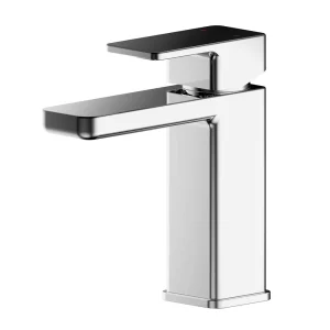 Nuie Windon Chrome Mini Mono Basin Mixer with Push Button Waste