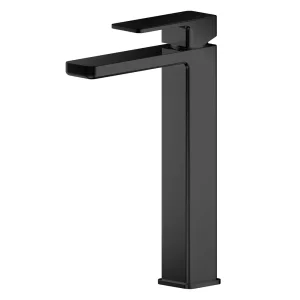 Toreno Square Black High Rise Mono Basin Mixer