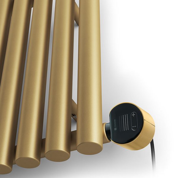 Terma Rolo Room E (Wi Fi Controlled) H580 X W1195mm Brass Electric Radiator with 1kw VEO Heating Element - Image 4