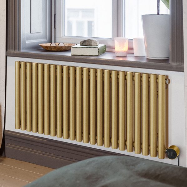 Terma Rolo Room E (Wi Fi Controlled) H580 X W1195mm Brass Electric Radiator with 1kw VEO Heating Element - Image 5
