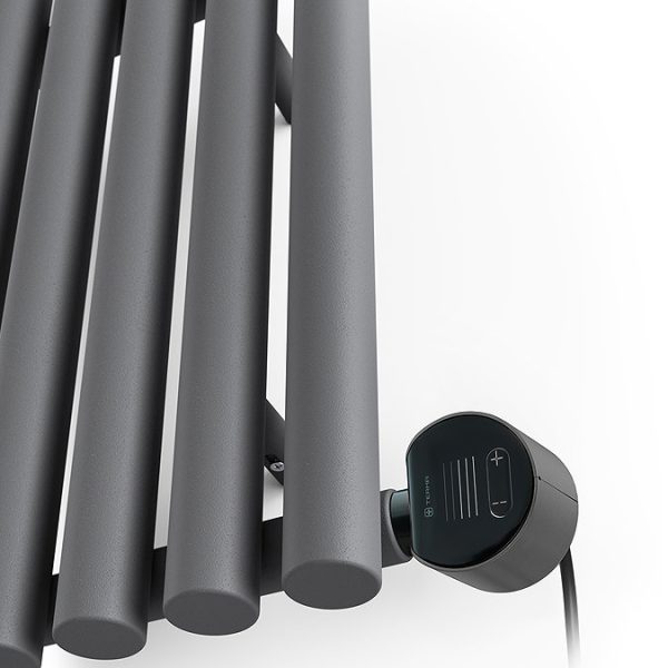 Terma Rolo Room E (Wi Fi Controlled) H580 X W1195mm Modern Grey Electric Radiator with 1kw VEO Heating Element - Image 5