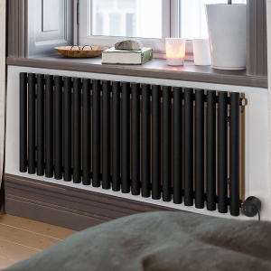 Terma Rolo Room E (Wi Fi Controlled) H580 X W1195mm Heban Black Electric Radiator with 1kw VEO Heating Element