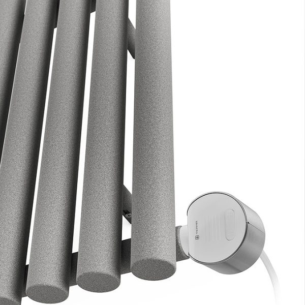 Terma Rolo Room E (Wi Fi Controlled) H580 X W1195mm Salt n Pepper Electric Radiator with 1kw VEO Heating Element - Image 5