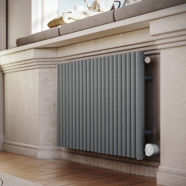 Terma Rolo Room E (Wi Fi Controlled) H580 X W1195mm Salt n Pepper Electric Radiator with 1kw VEO Heating Element - Image 6