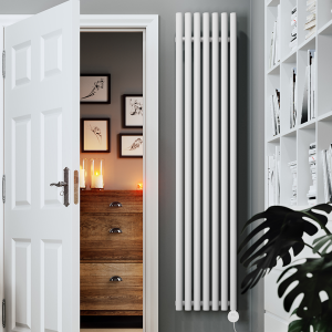 Terma Rolo Room E (Wi Fi Controlled) H1800 X W370mm White Electric Radiator with 0.8kw VEO Heating Element