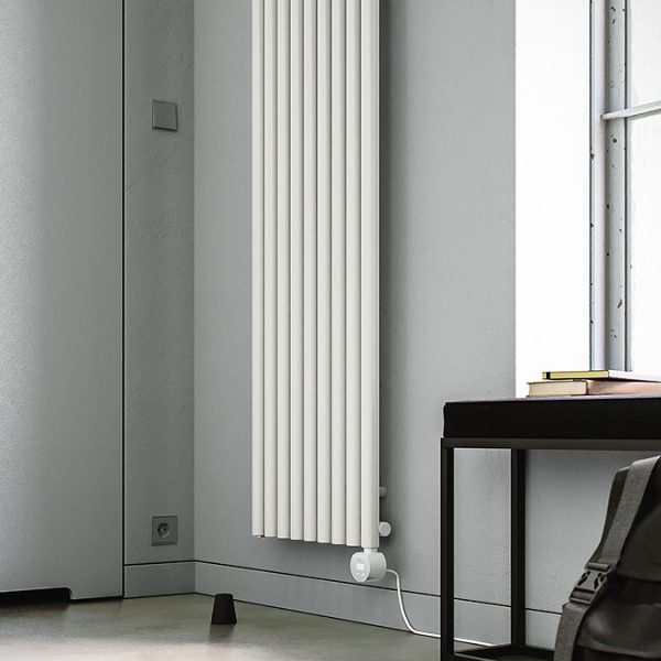 Terma Rolo Room E (Wi Fi Controlled) H1800 X W370mm White Electric Radiator with 0.8kw VEO Heating Element - Image 3