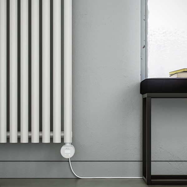Terma Rolo Room E (Wi Fi Controlled) H1800 X W370mm White Electric Radiator with 0.8kw VEO Heating Element - Image 4