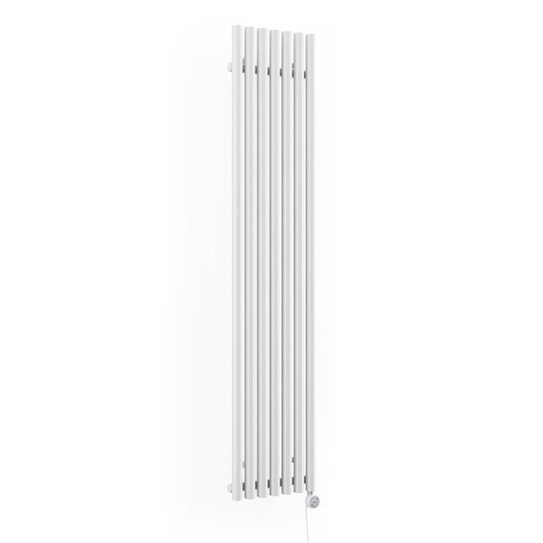 Terma Rolo Room E (Bluetooth Controlled) H1800 x W370mm White Electric Radiator with 0.8kw MOA Blue Element - Image 3
