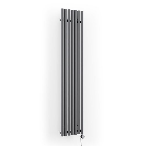 Terma Rolo Room E (Bluetooth Controlled) H1800 x W370mm Modern Grey Electric Radiator with 0.8kw MOA Blue Element - Image 4