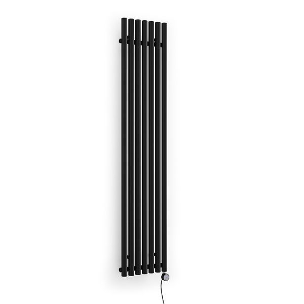 Terma Rolo Room E (Bluetooth Controlled) H1800 x W370mm Heban Black Electric Radiator with 0.8kw MOA Blue Element - Image 4