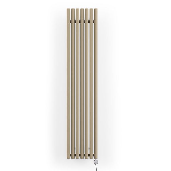 Terma Rolo Room E (Bluetooth Controlled) H1800 x W370mm Quartz Mocha Electric Radiator with 0.8kw MOA Blue Element - Image 5