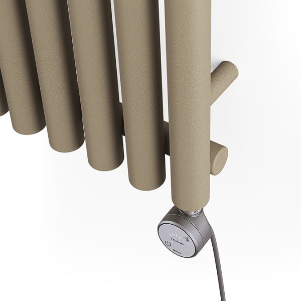 Terma Rolo Room E (Bluetooth Controlled) H1800 x W370mm Quartz Mocha Electric Radiator with 0.8kw MOA Blue Element - Image 6