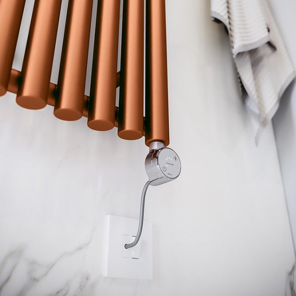 Terma Rolo Room E (Bluetooth Controlled) H1800 x W370mm True Copper Electric Radiator with 0.8kw MOA Blue Element - Image 5
